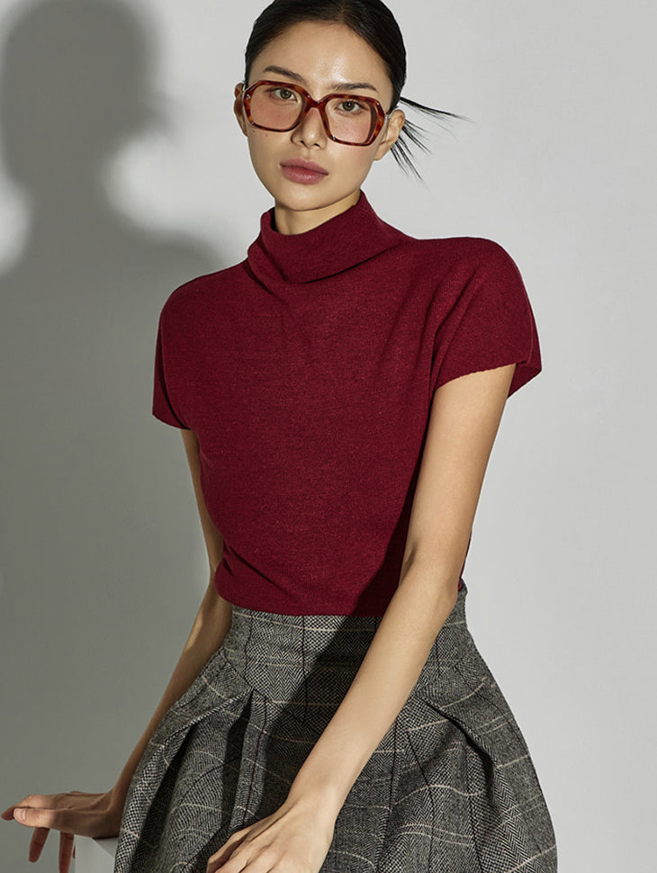 E3657 Mock Neck Knit