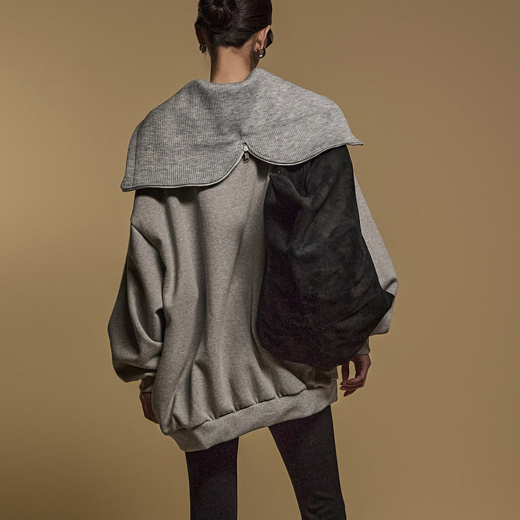 E3688 水手领羊毛衬里运动衫