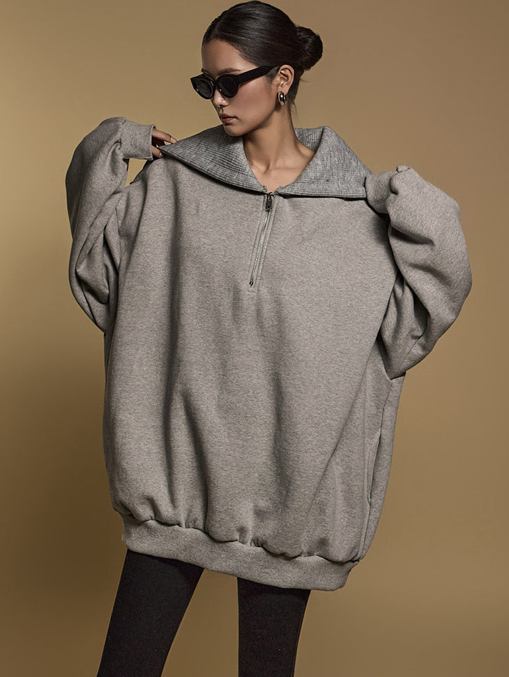 E3688 水手领羊毛衬里运动衫