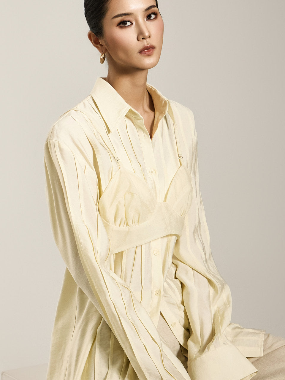 E3720 オーガンザビスチェ