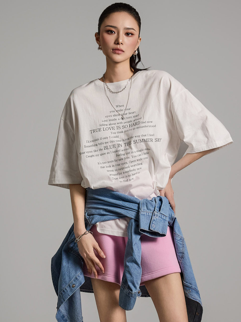 E3728 プリントTシャツ