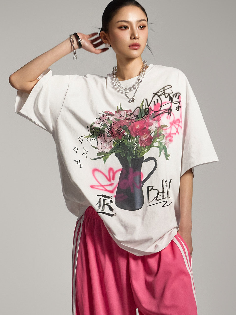 E3789 プリントTシャツ