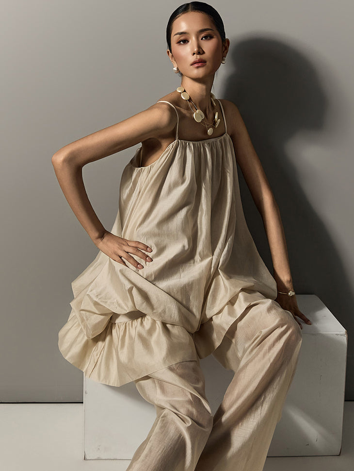 E3849 バルーンノースリーブトップ