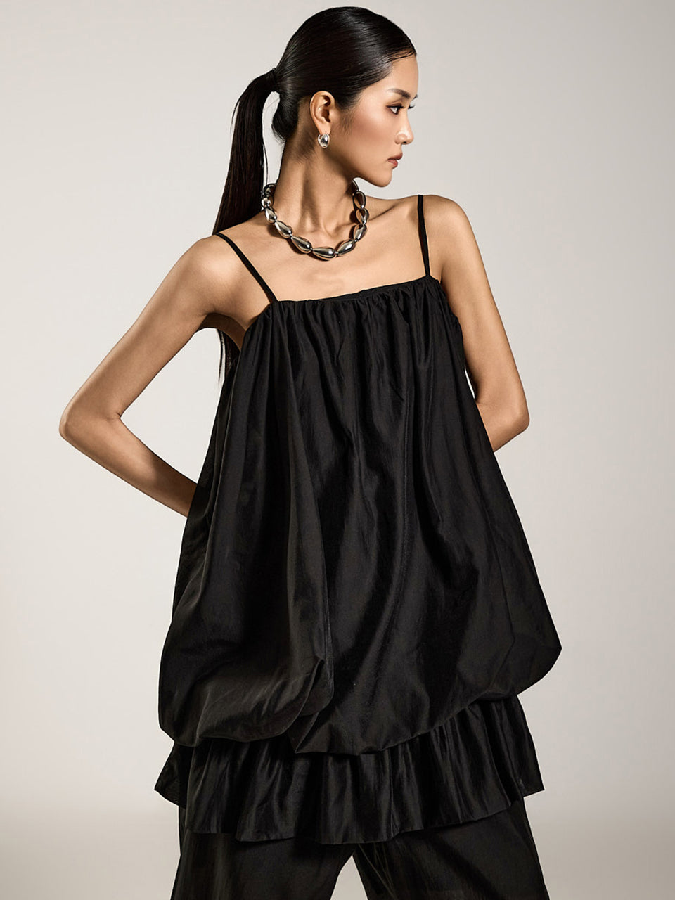 E3849 バルーンノースリーブトップ