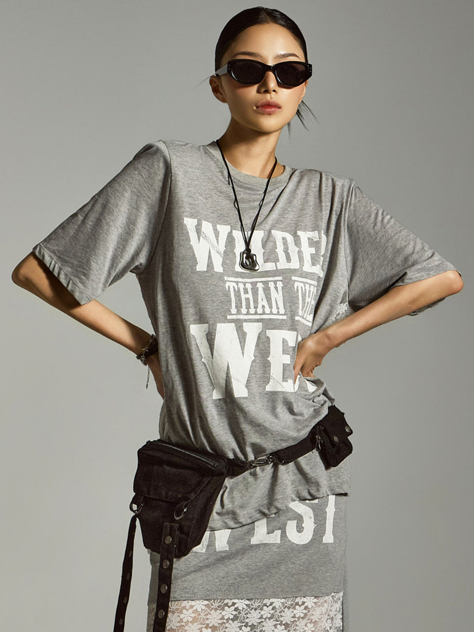 E3856 Printed Lace T-Shirt