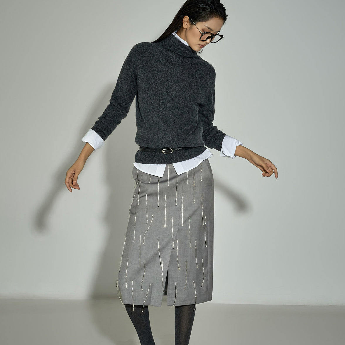 E3960 High-Neck Knit