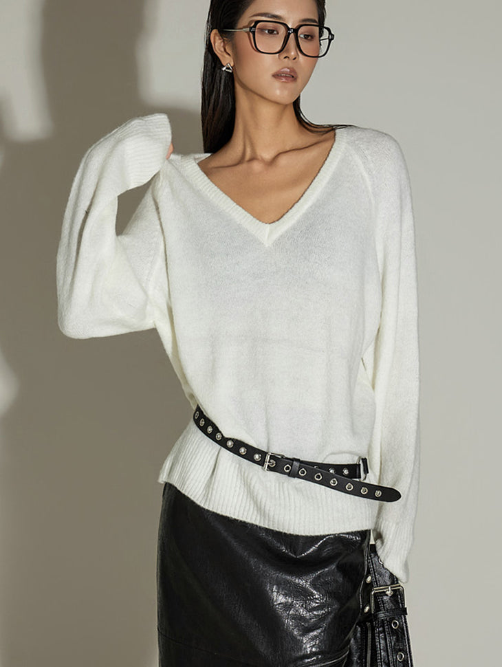 E3979 V-Neck Knit