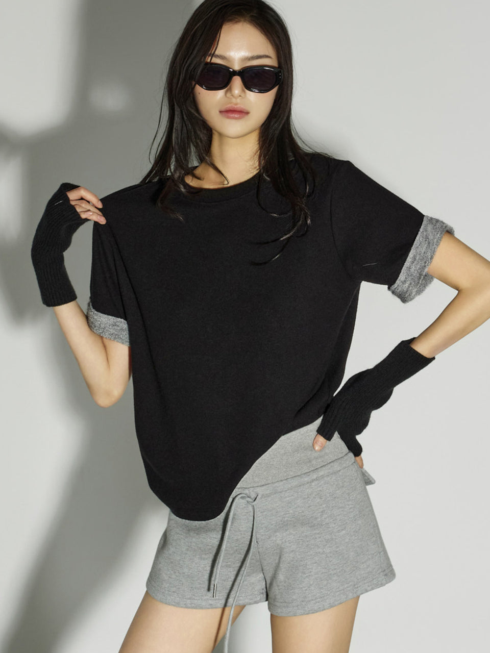 E4044 Solid Fleece Top