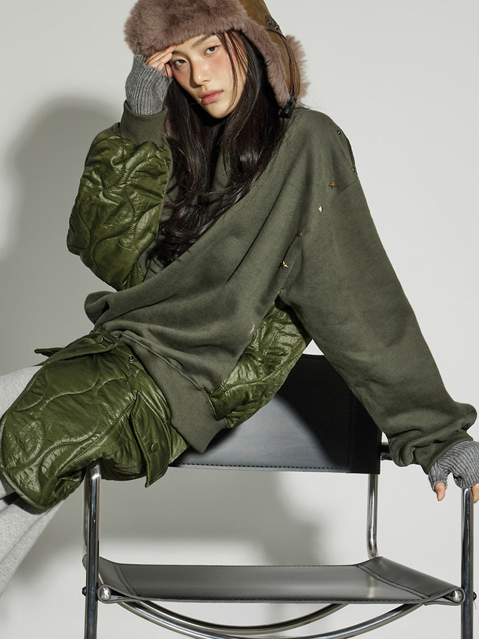 E4052 Quilted Fleece Sweatshirts