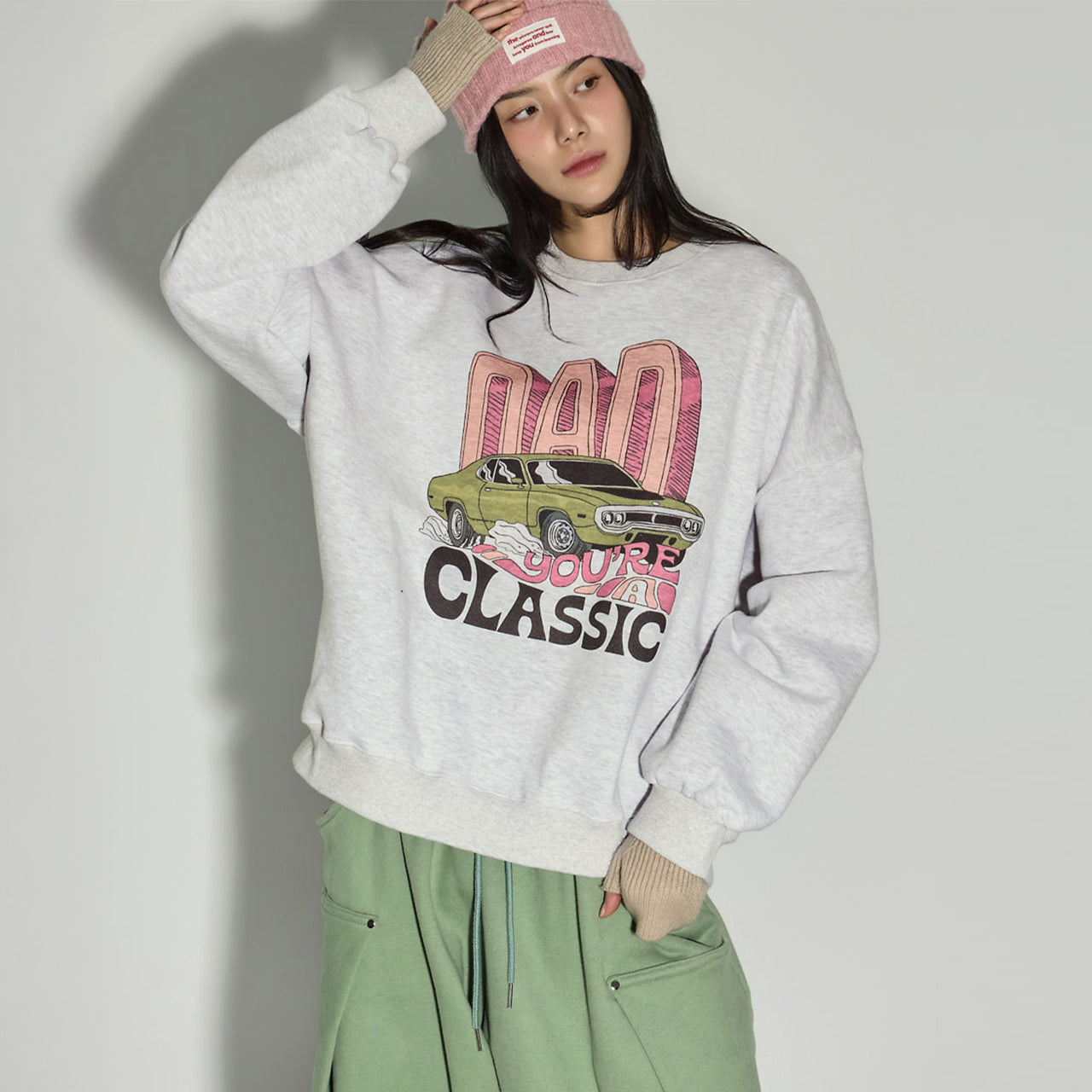E4089 Printed Fleece Sweatshirts