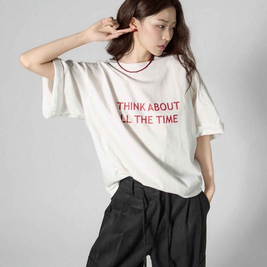 E4160 レタリングトップス