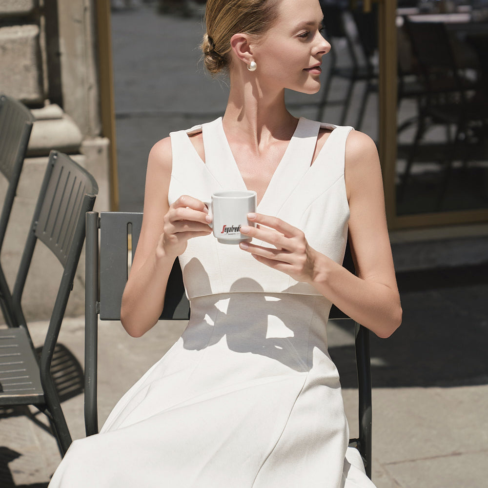 E9027 Linen V-neck Top