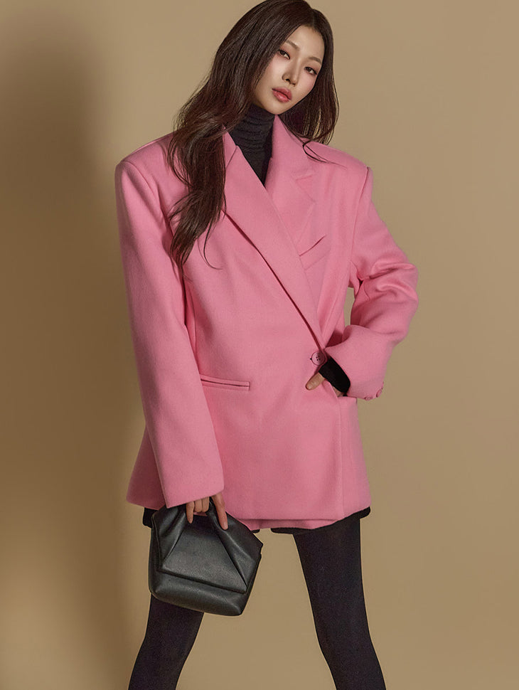 J2605 单扣绗缝夹克