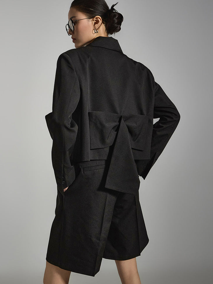 J2661 后背蝴蝶结夹克