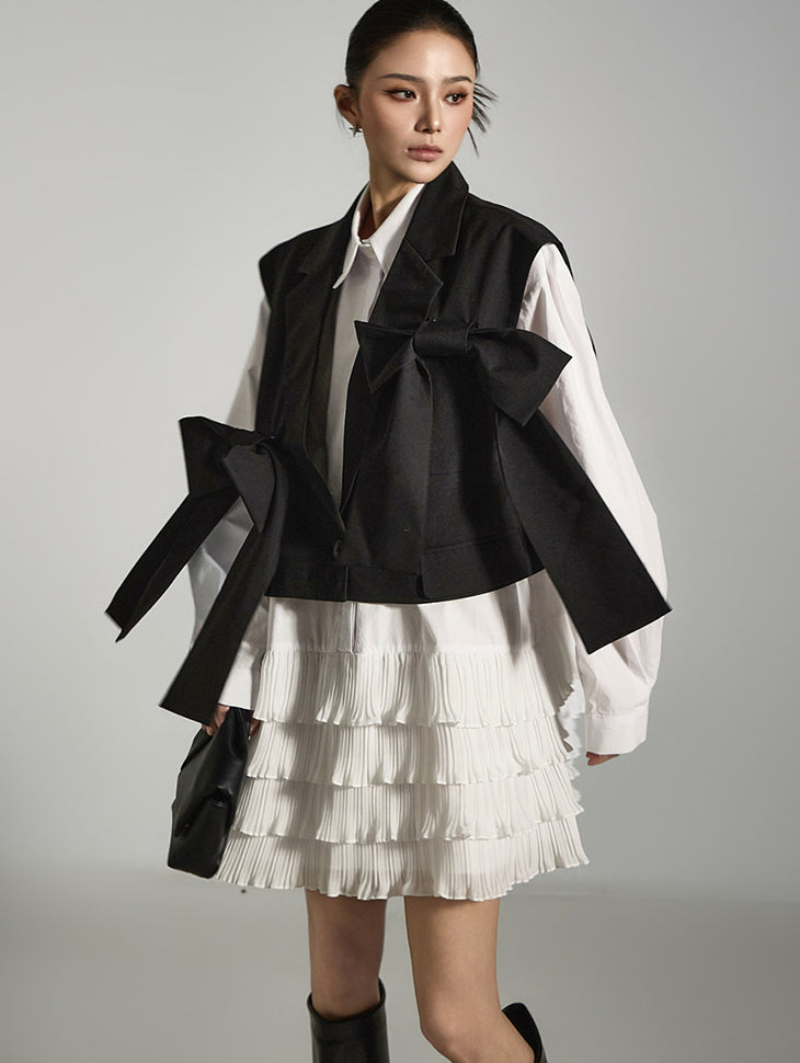 J2668 蝴蝶结背心