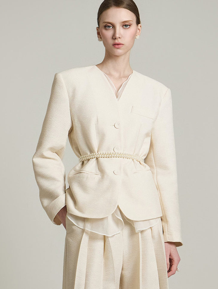 J2671 チュールレイヤードジャケット