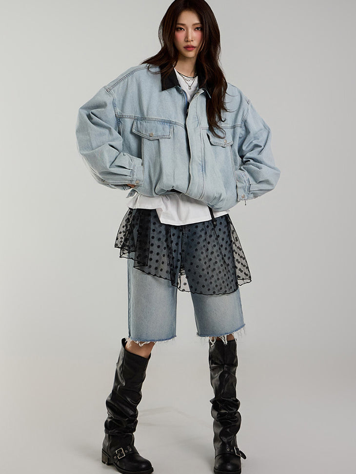 J2694 Denim Blouson Jacket