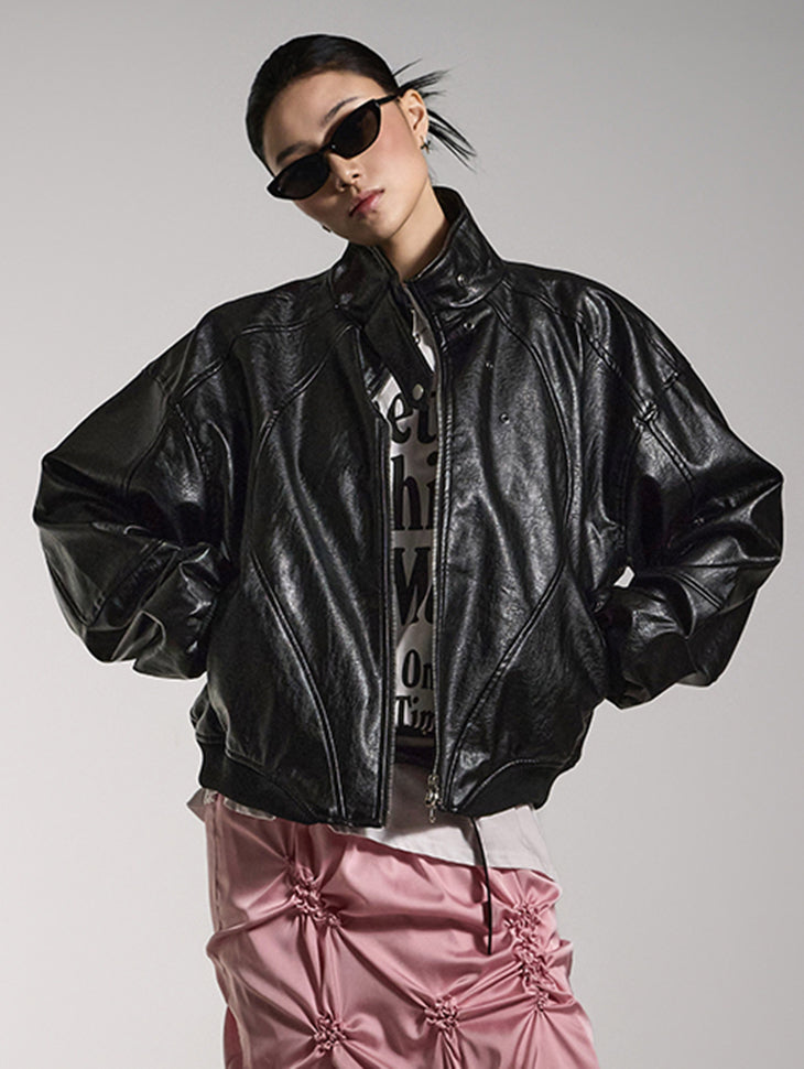 J2717 アイレットレザージャケット