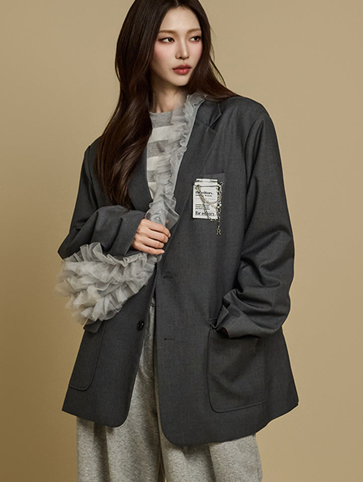 J2719 Jacket with Brooch