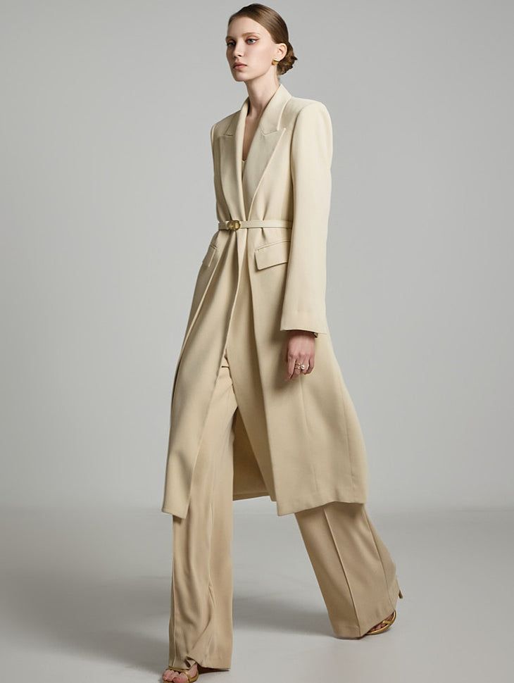 J2726 ベルト付きロングジャケット