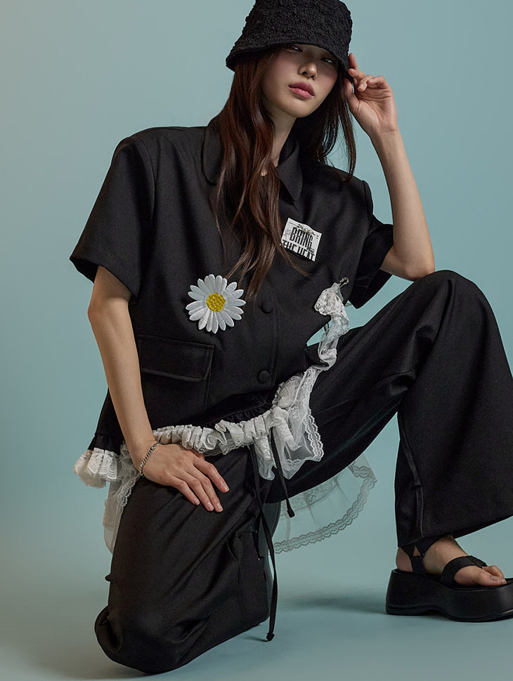 J2736 Frill Lace Jacket