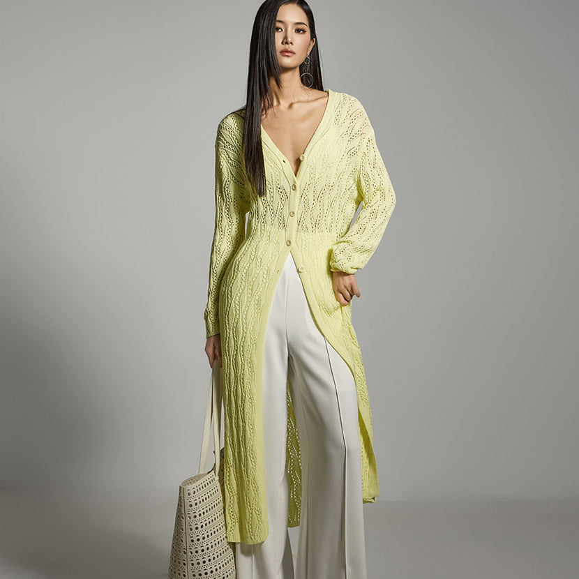J2743 Long Cardigan