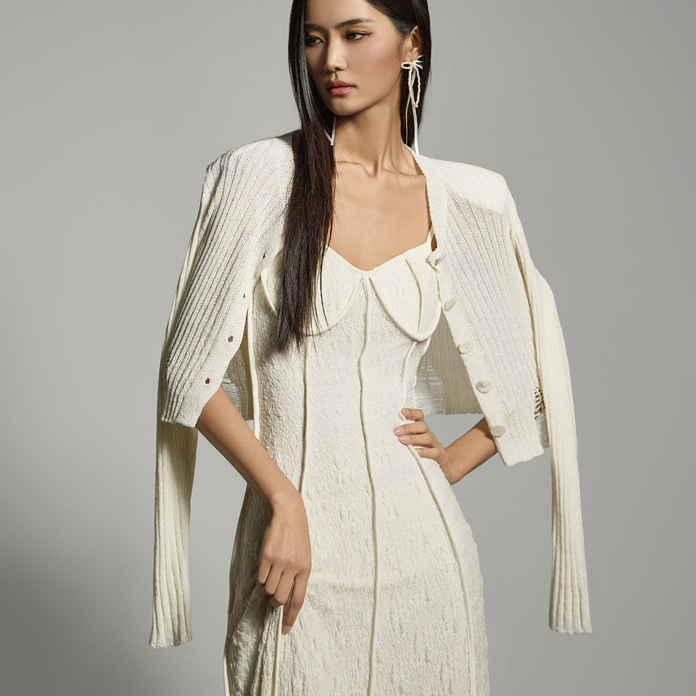 J2747 クロップドカーディガン