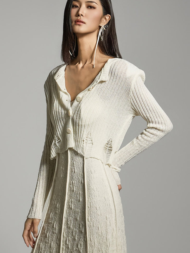 J2747 Cropped Cardigan