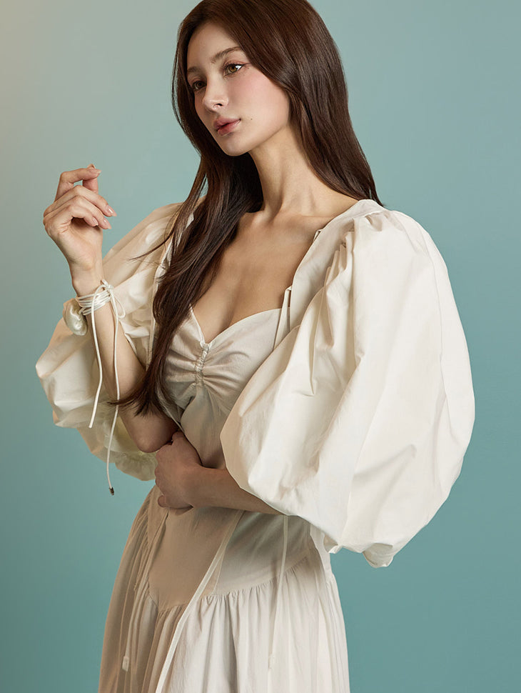 J2764 Puff Sleeves Bolero Jacket