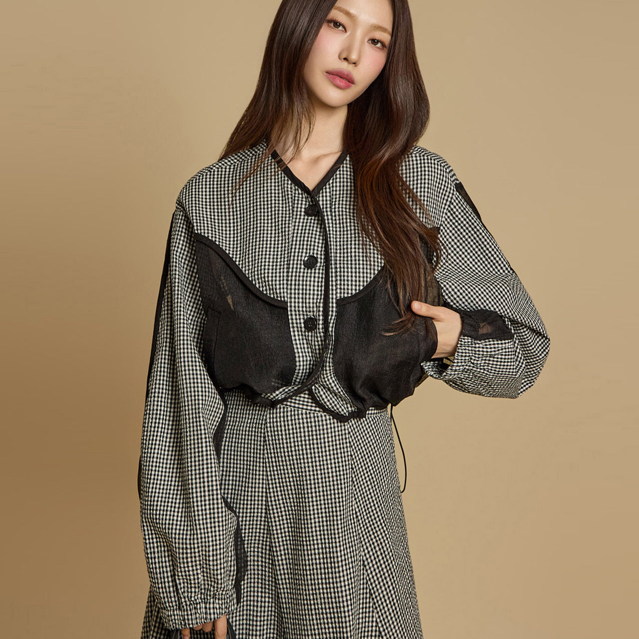 J2769 Layered Sheer Jacket