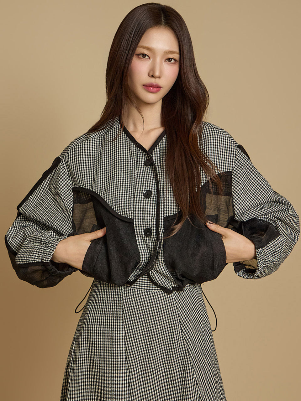 J2769 多层透视夹克