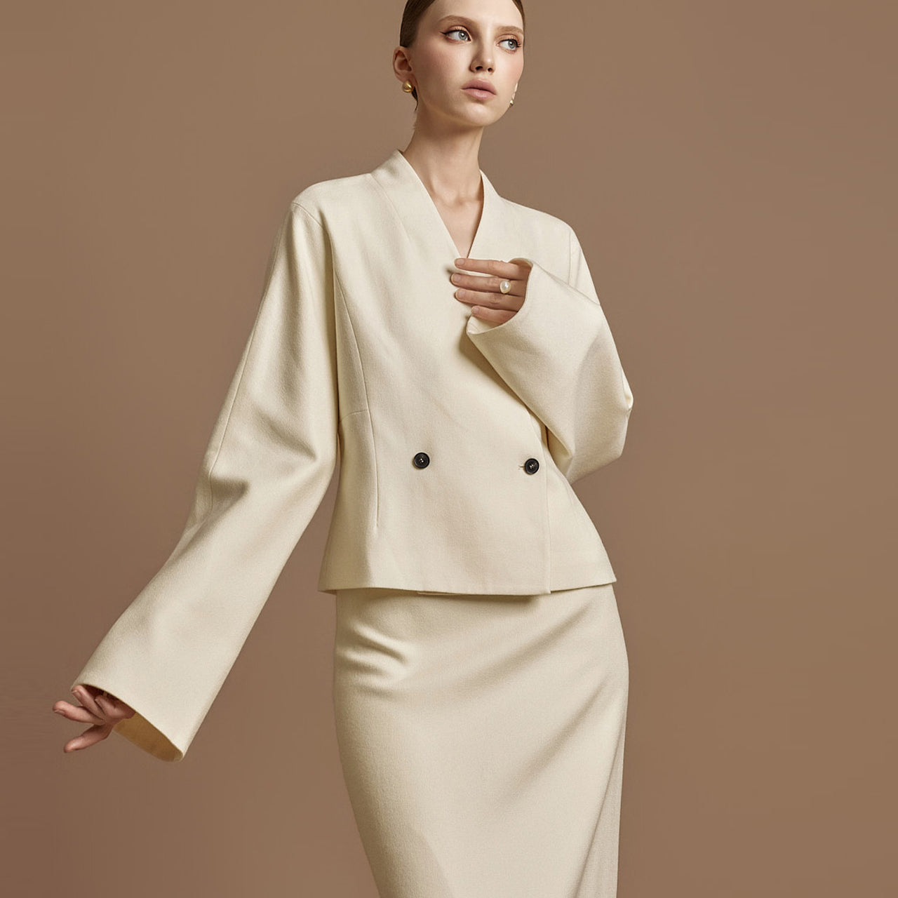 J2831 Collarless Jacket