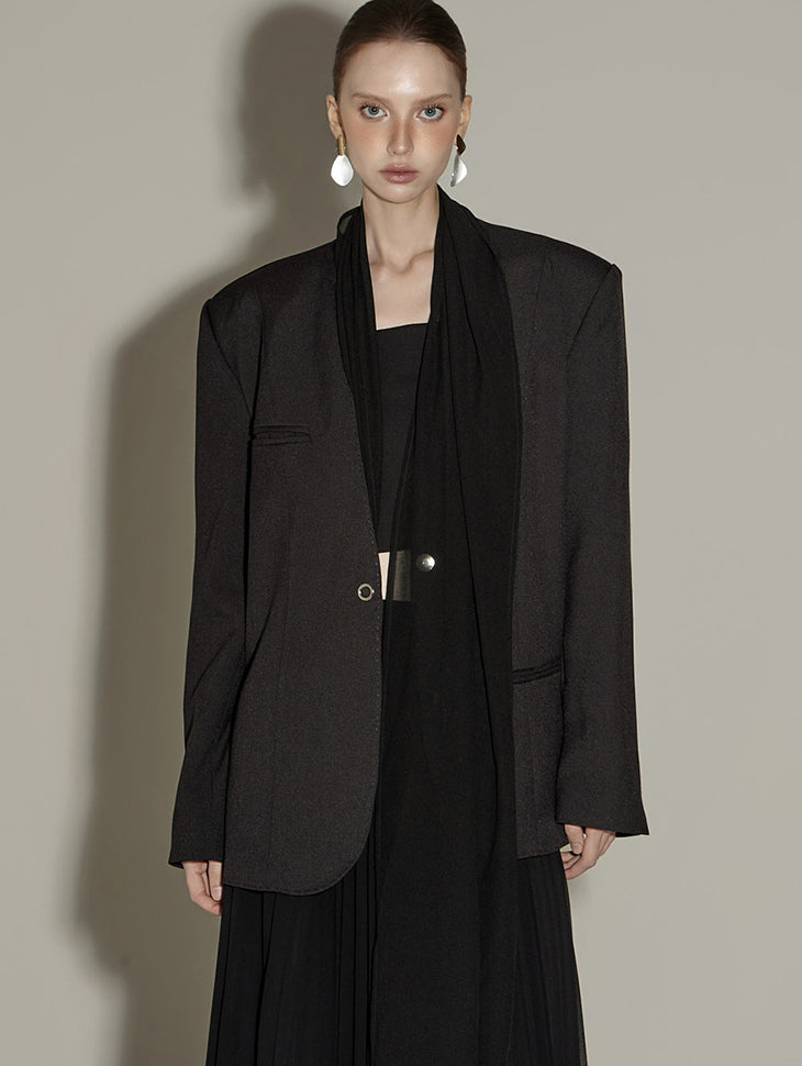 J2882 Jacket with Scarf