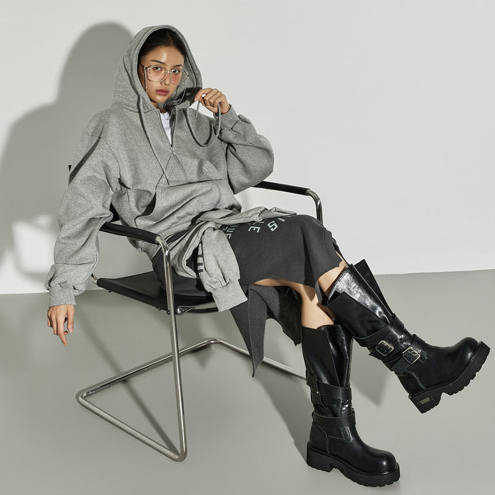 J2931 Hooded Zip-Up Jacket