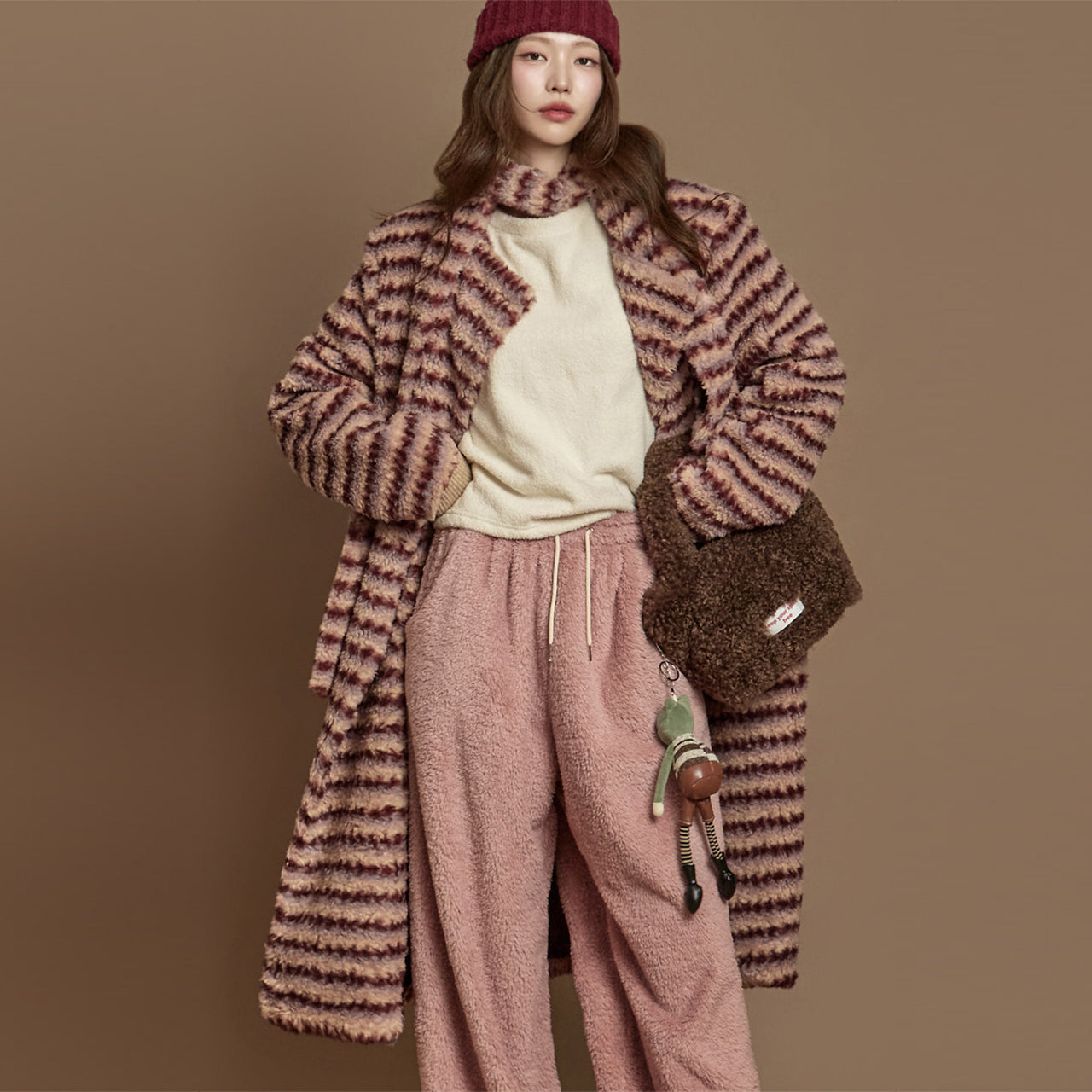 J3030 Teddy Coat with Strap