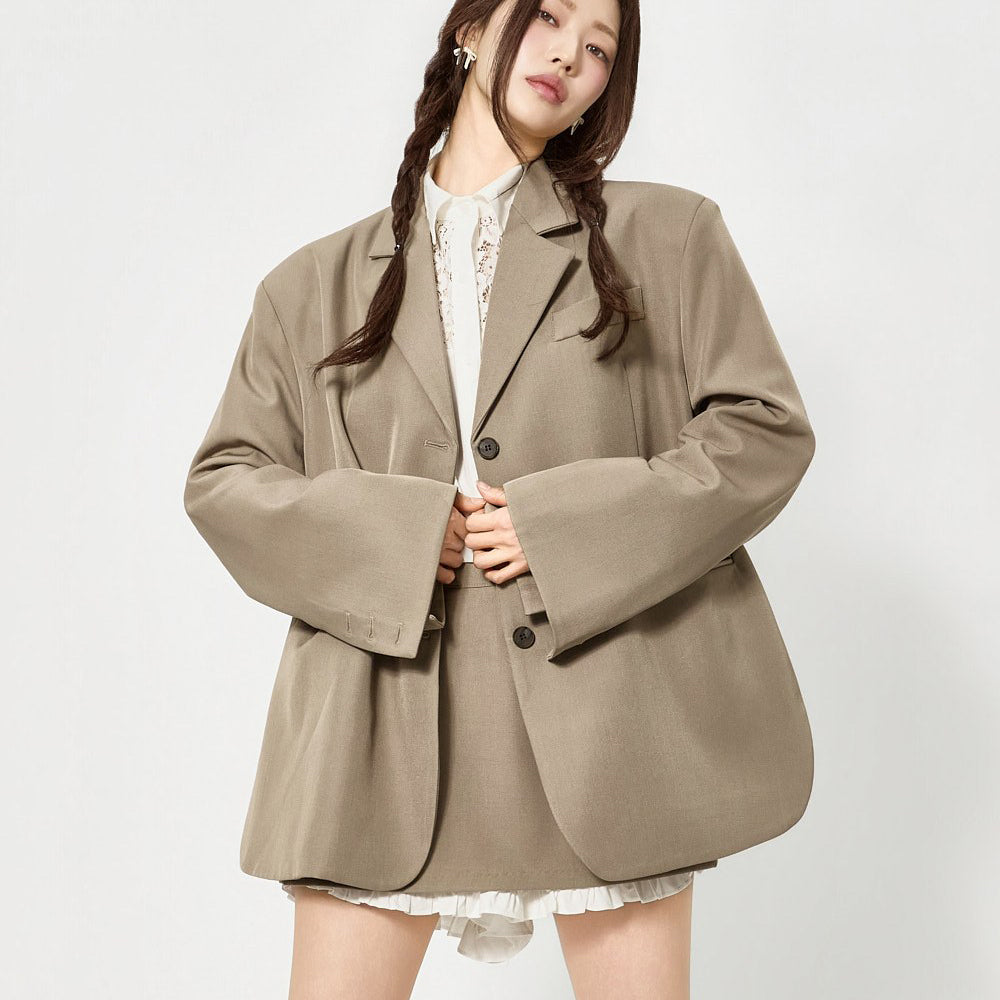 J3165 Tailored Single Button Jacket
