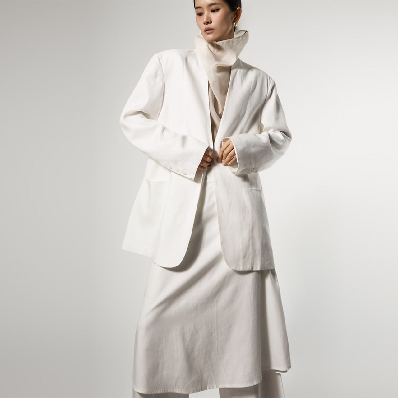 J3170 リネン オーバーサイズ ジャケット