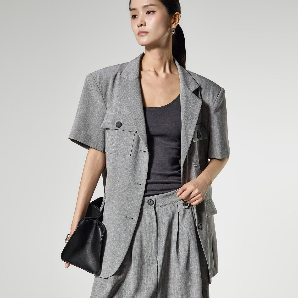J3198 Utility Half Jacket