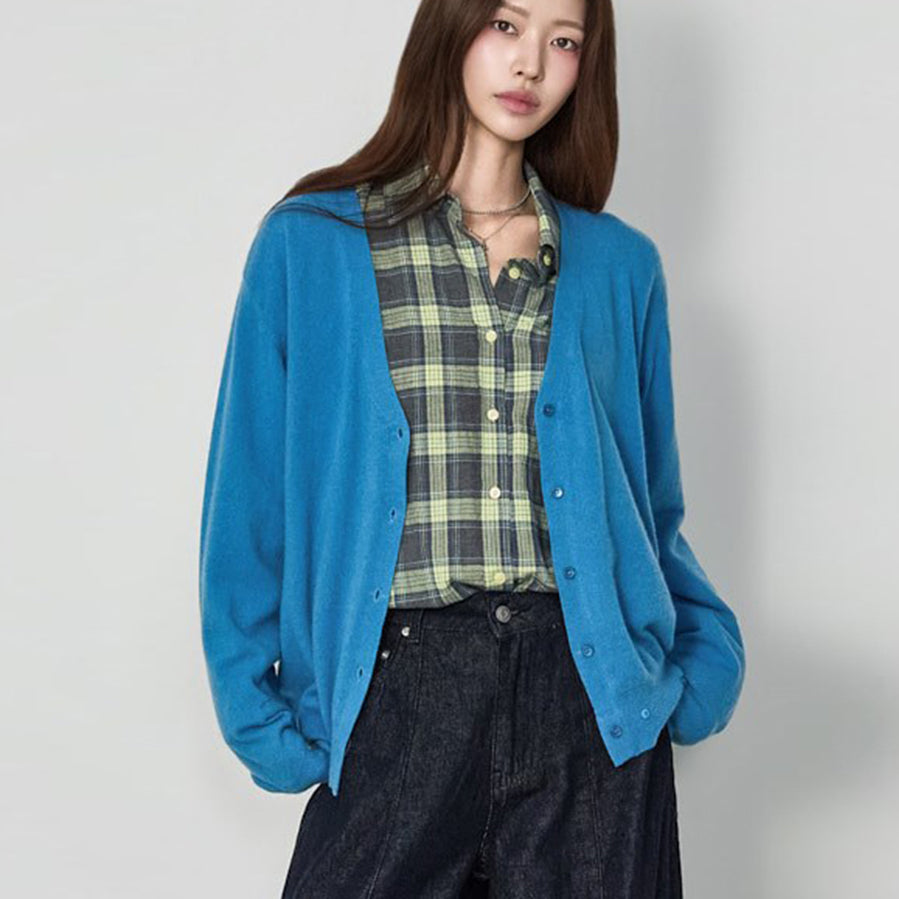J3267 メリノウール Vネックカーディガン
