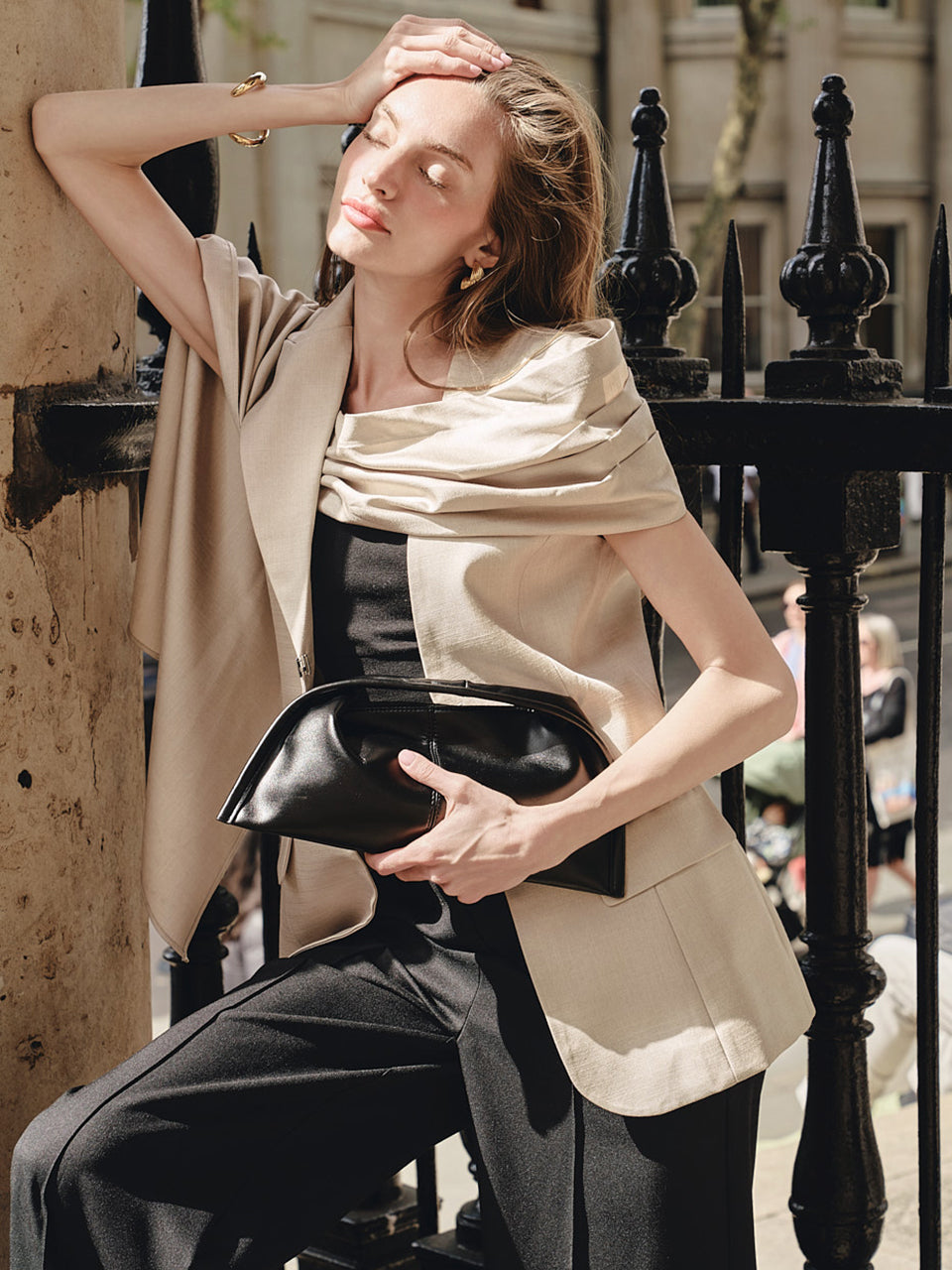 J9314 Shirring Muffler Jacket