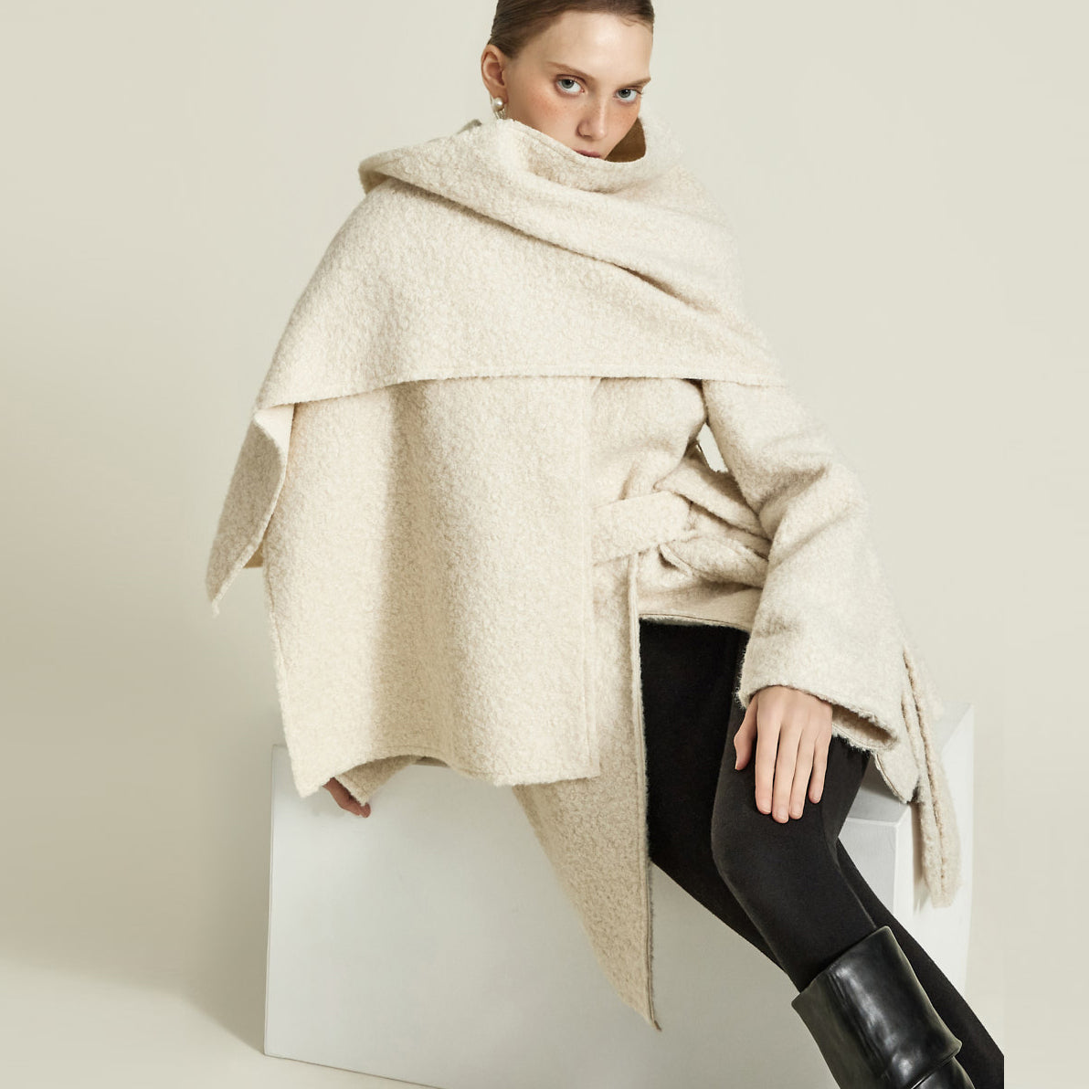 J9351 Jacket with Muffler Strap