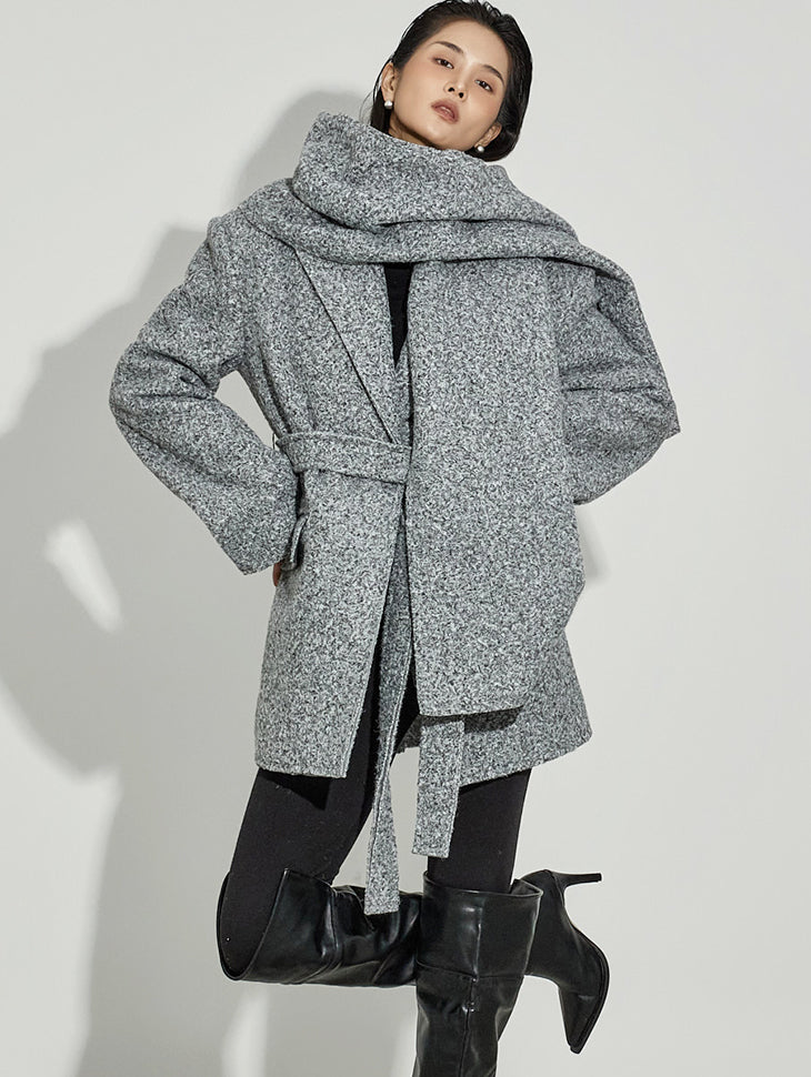 J9351 Jacket with Muffler Strap