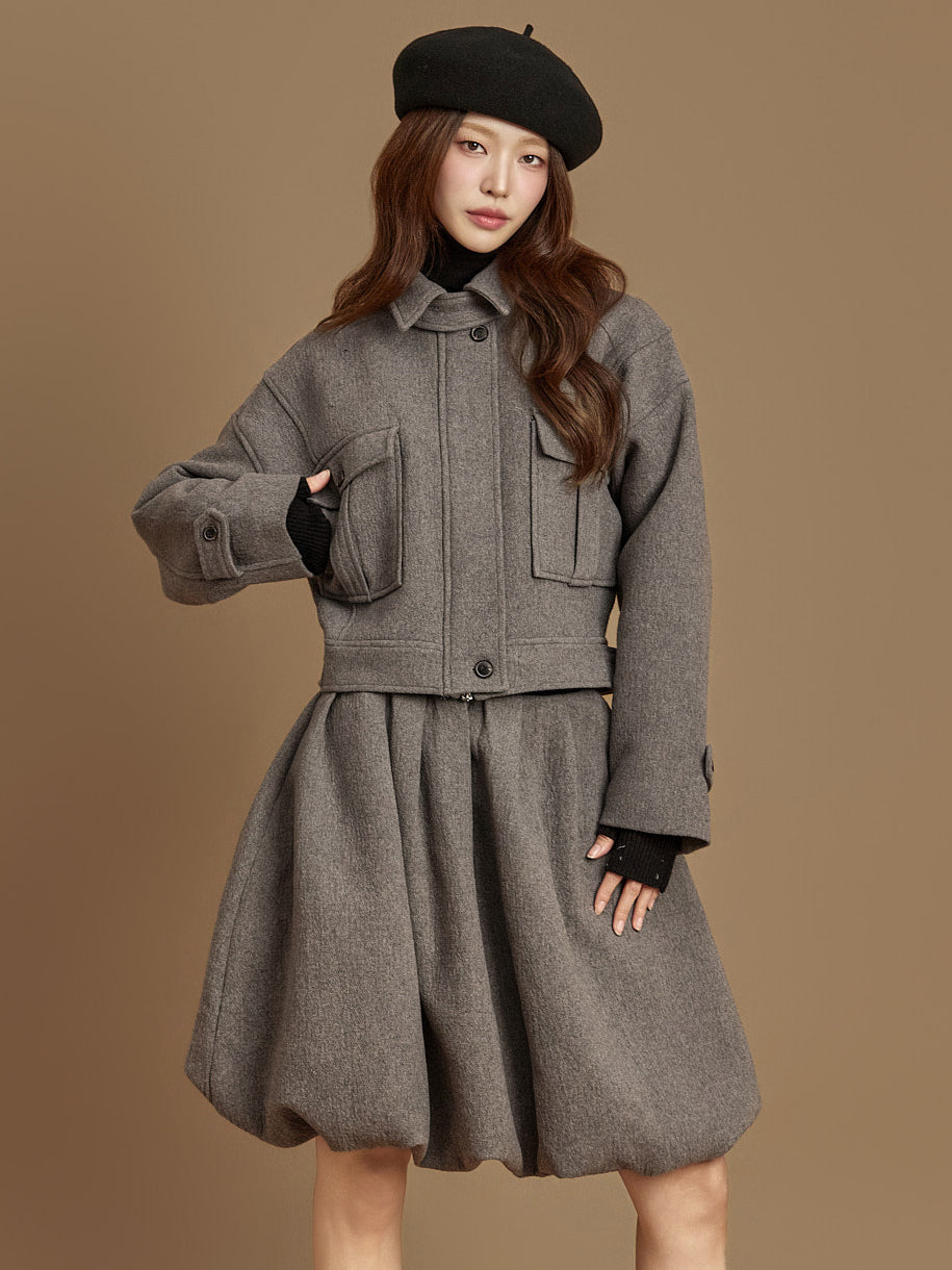 J9356 Wool Blouson Jacket