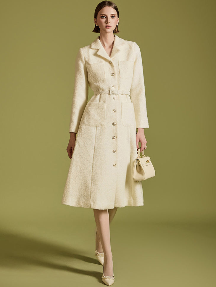 D5131 ウール ベルト付きワンピース *Lサイズ追加版*