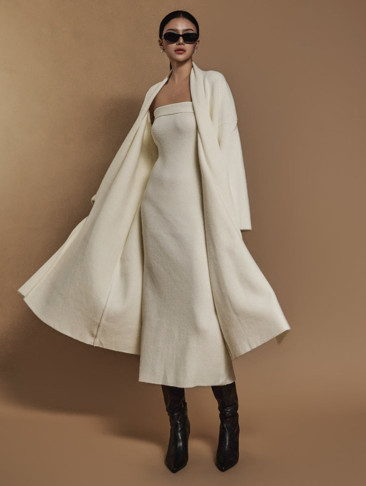 D5110 针织开衫两件套