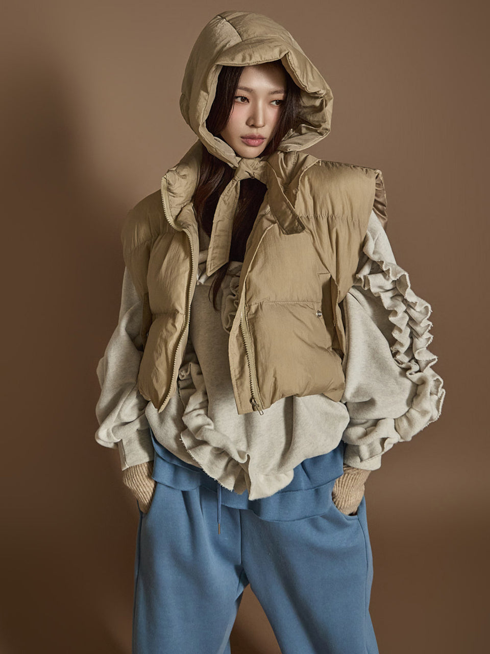 J2488 带帽衬垫背心