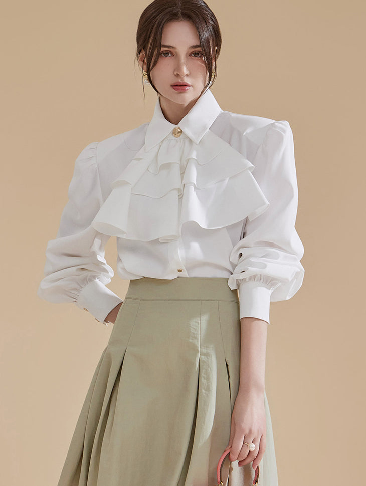 B2921 Frill Point Blouse