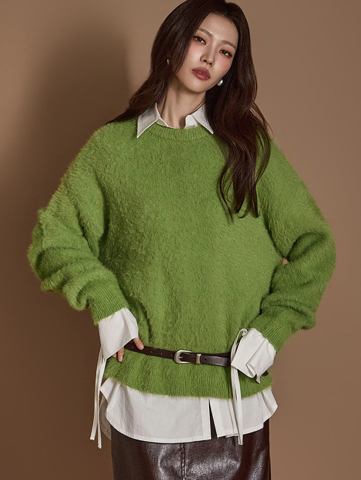 E3551 Mohair Warmer Knit