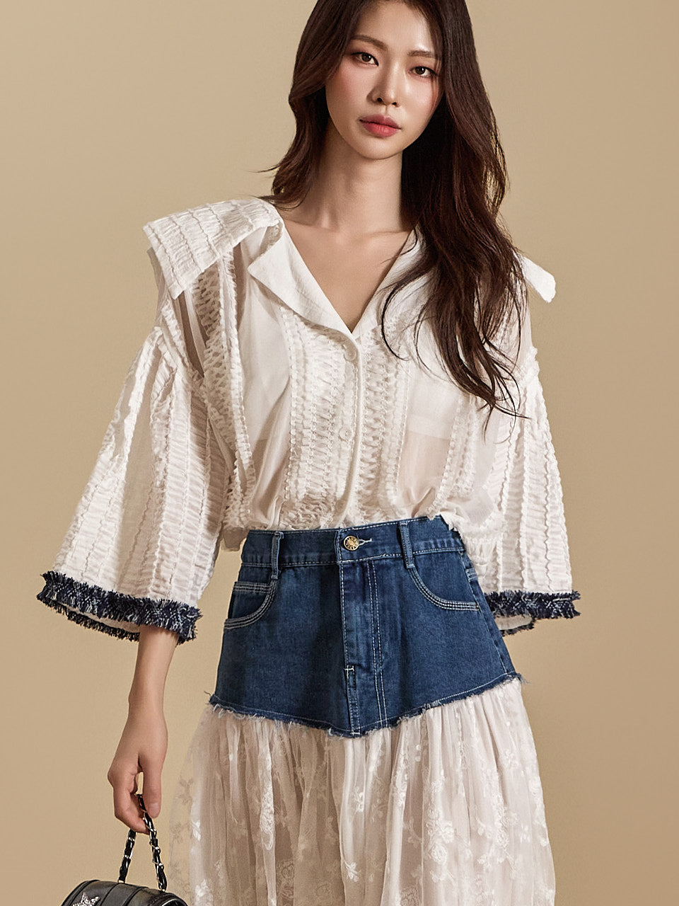 B2994 セーラーカラーブラウス