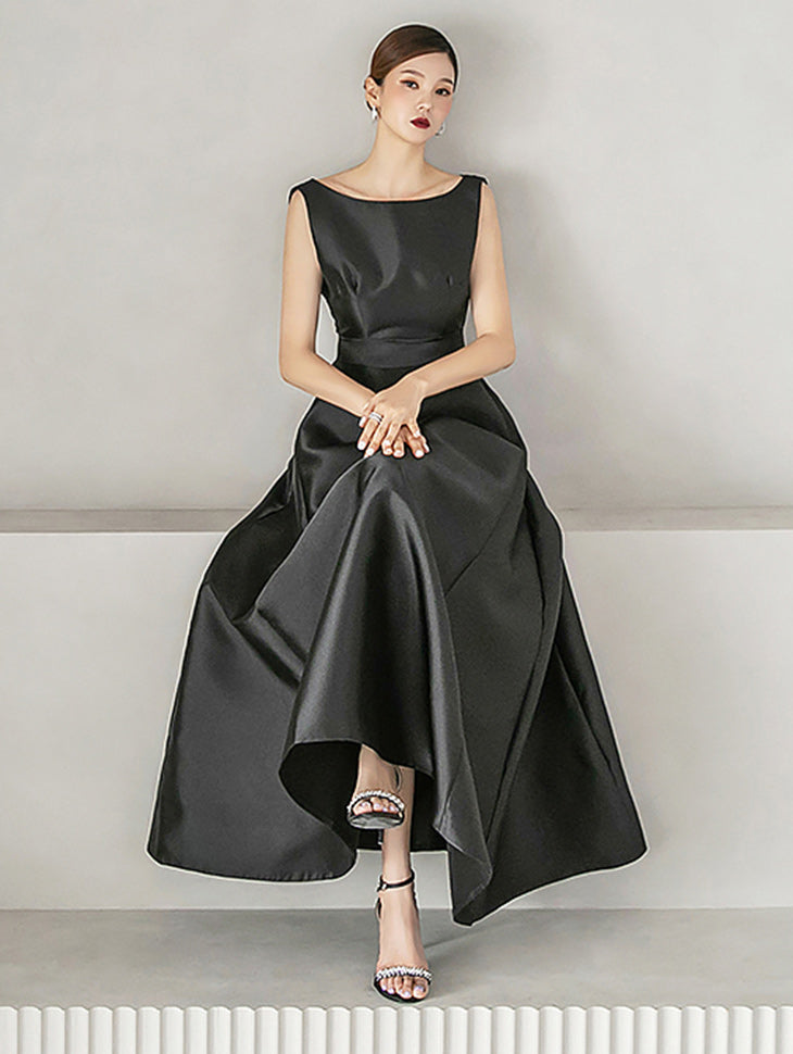 D9161 バックスリットフレアワンピース